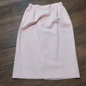 Vintage Russ 8 pink pencil skirt high waist work